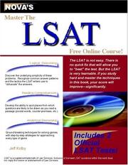 Cover of: Master the LSAT (with Software and Online Course)