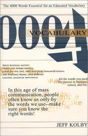 Cover of: Vocabulary 4000  by Jeff Kolby