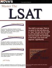 Cover of: Master the LSAT | Jeff Kolby