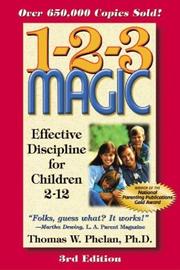 Cover of: 1-2-3 Magic by Thomas W. Phelan, Thomas W. Phelan