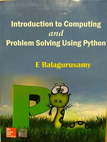 Introduction To Computing And Problem Solving Using Python (May 02