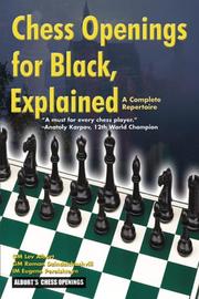 Cover of: Chess Openings for Black, Explained (A Complete Repertoire)