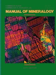 Cover of: Manual of mineralogy by Cornelis Klein