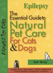 Cover of: Epilepsy (The Essential Guide to Natural Pet Care)