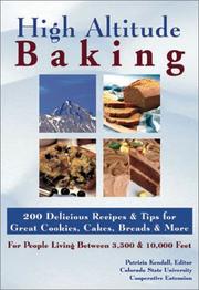 High altitude baking by Colorado State University Cooperative Extension, Patricia Kendall