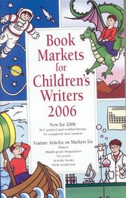 Book Markets for Children's Writers by Marni McNiff
