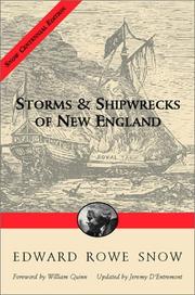 Cover of: Storms and shipwrecks of New England