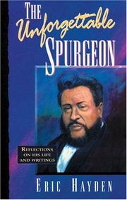 Cover of: The Unforgettable Spurgeon