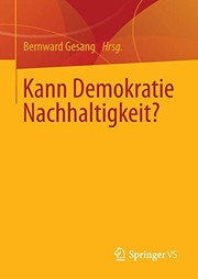 Cover of: Kann Demokratie Nachhaltigkeit?