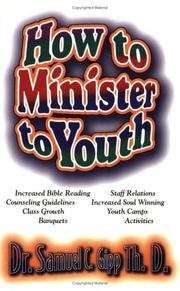 Cover of: How to Minister to Youth