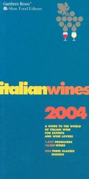 Front cover of Italian Wines 2004 by Unknown