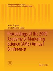 Cover of: Proceedings of the 2000 Academy of Marketing Science  Annual Conference