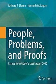 Cover of: People, Problems, and Proofs : Essays from Gödel's Lost Letter: 2010