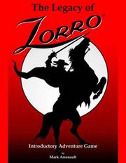 Cover of: The Legacy of Zorro Introductory Adventure Game