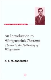 Cover of: An Introduction to Wittgenstein's Tractatus (Wittgenstein Studies)