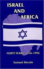 Cover of: Israel and Africa by Samuel Decalo