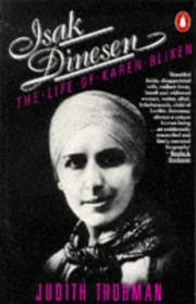 Cover of: Isak Dinesen:The Life of Karen Blixen, Storyteller by Judith Thurman