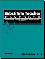 Cover of: Substitute Teacher Handbook 9-12, Third Edition