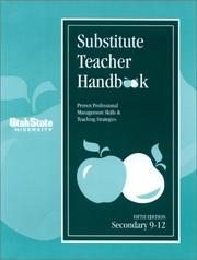 Substitute teacher handbook, secondary 9-12