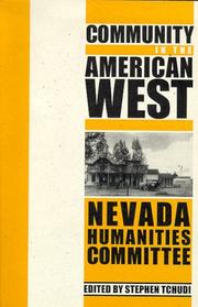 Cover of: Community in the American West