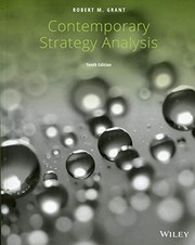 Contemporary Strategy Analysis by Robert M. Grant