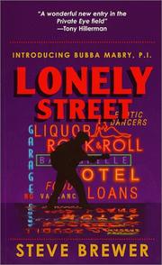 Cover of: Lonely Street (First in the Bubba Mabry P.I. Mystery Series) by Steve Brewer