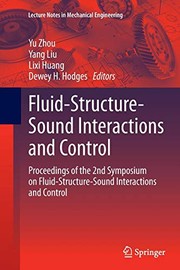 Fluid-Structure-Sound Interactions and Control by Yu Zhou, Yang Liu, Lixi Huang, Dewey H. Hodges