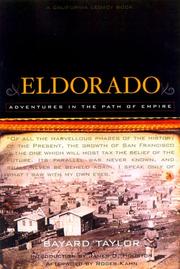 Cover of: Eldorado by Bayard Taylor, Bayard Taylor