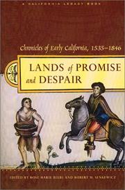 Cover of: Lands of promise and despair: chronicles of early California, 1535-1846