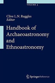 Cover of: Handbook of Archaeoastronomy and Ethnoastronomy