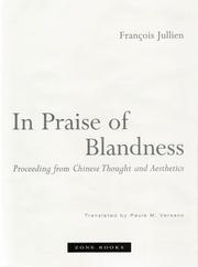 Cover of: In Praise of Blandness by Francois Jullien