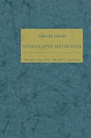 Cover of: Sterne und Menschen: Aufsätze und Vorträge