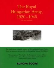 Cover of: The Royal Hungarian Army, 1920-1945