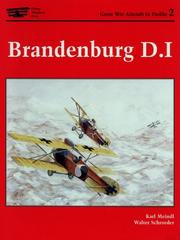 Cover of: Brandenburg D.I. by Karl Meindl