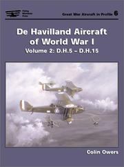 Cover of: De Havilland Aircraft of World War I by Colin Owers