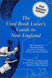 Cover of: The Used Book Lover's Guide to New England (Lover's Guide Series)