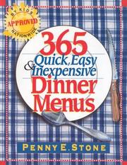 Cover of: 365 Quick, Easy & Inexpensive Dinner Menus