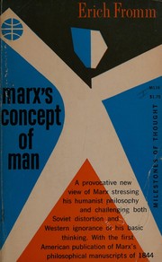 Cover of: Marx's concept of man