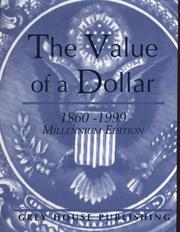 Cover of: The Value of a Dollar - Millennium Edition by Scott Derks