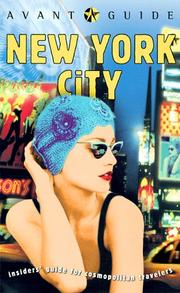 Cover of: Avant-Guide New York City (Avant-Guide Books) | Dan Levine
