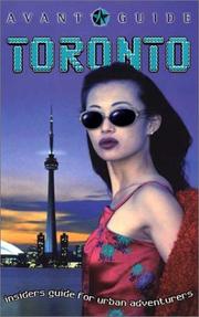 Cover of: Avant-Guide Toronto by Dan Levine