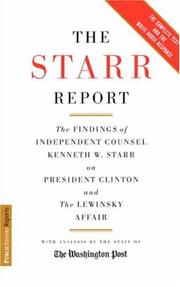 The Starr report by Kenneth Starr, Starr Commission