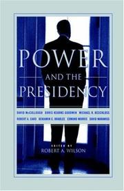 Cover of: Power and the presidency