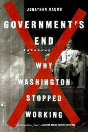 Cover of: Government's End: Why Washington Stopped Working