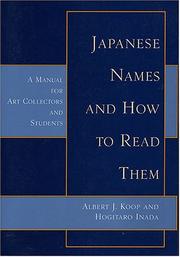 Japanese names and how to read them by Albert J. Koop