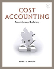 Cover of: Cost Accounting by Michael R. Kinney, Cecily A. Raiborn