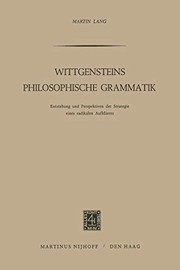 Cover of: Wittgensteins philosophische Grammatik