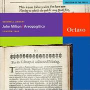 Cover of: Areopagitica | John Milton