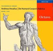Cover of: De Humani Corporis Fabrica by Andreas Vesalius, Ian Jackson