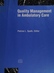 Cover of: Quality management in ambulatory care